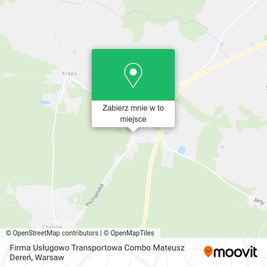 Mapa Firma Usługowo Transportowa Combo Mateusz Dereń