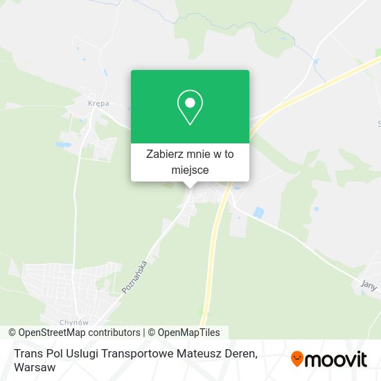 Mapa Trans Pol Uslugi Transportowe Mateusz Deren