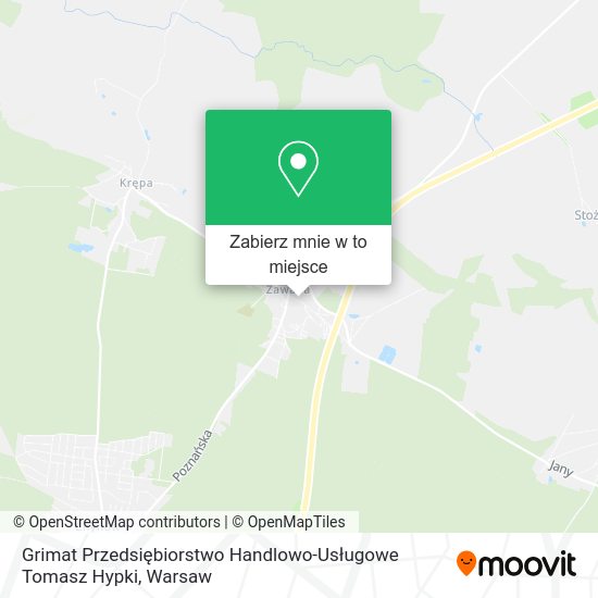 Mapa Grimat Przedsiębiorstwo Handlowo-Usługowe Tomasz Hypki