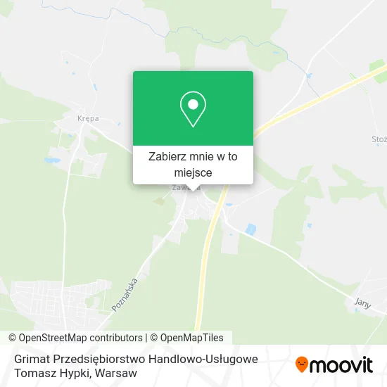 Mapa Grimat Przedsiębiorstwo Handlowo-Usługowe Tomasz Hypki