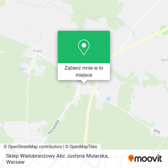 Mapa Sklep Wielobranżowy Abc Justyna Mularska