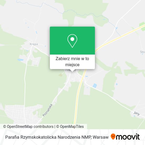 Mapa Parafia Rzymskokatolicka Narodzenia NMP