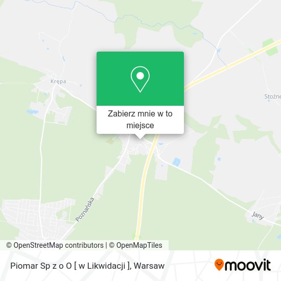 Mapa Piomar Sp z o O [ w Likwidacji ]