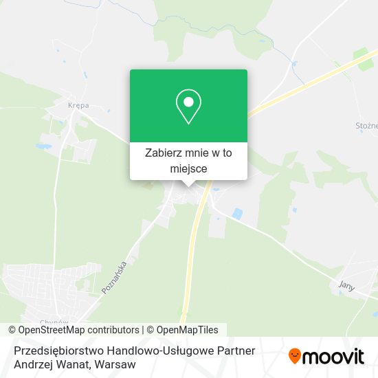 Mapa Przedsiębiorstwo Handlowo-Usługowe Partner Andrzej Wanat