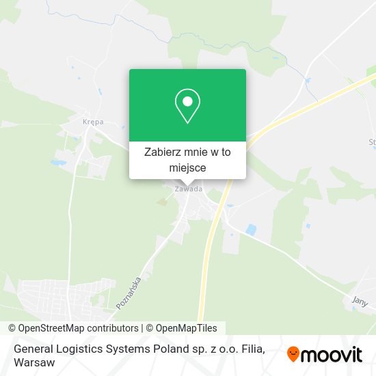 Mapa General Logistics Systems Poland sp. z o.o. Filia