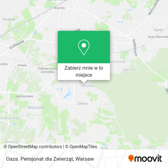 Mapa Oaza. Pensjonat dla Zwierząt