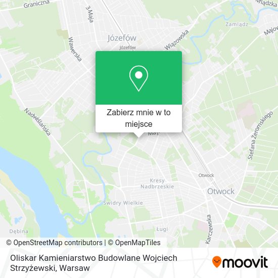 Mapa Oliskar Kamieniarstwo Budowlane Wojciech Strzyżewski