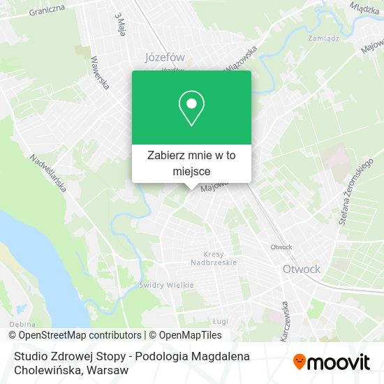 Mapa Studio Zdrowej Stopy - Podologia Magdalena Cholewińska