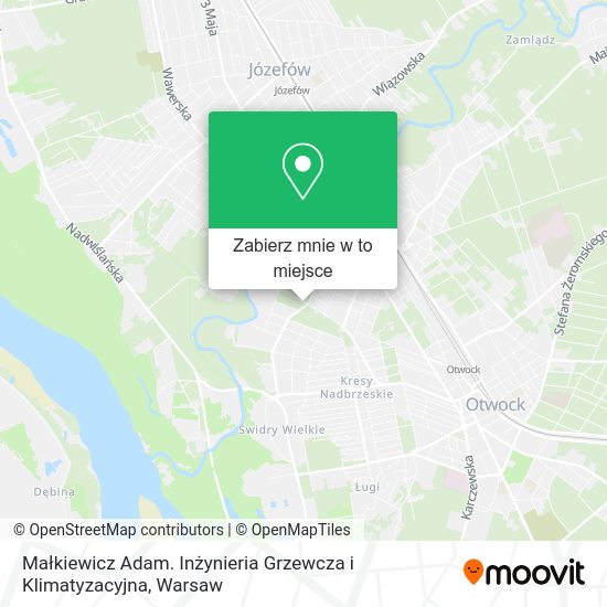 Mapa Małkiewicz Adam. Inżynieria Grzewcza i Klimatyzacyjna