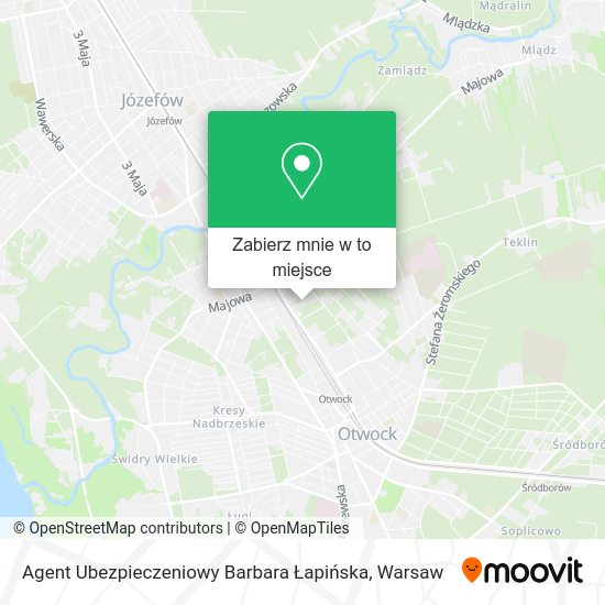 Mapa Agent Ubezpieczeniowy Barbara Łapińska