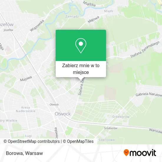 Mapa Borowa