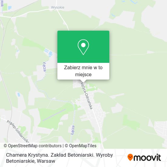 Mapa Chamera Krystyna. Zakład Betoniarski. Wyroby Betoniarskie