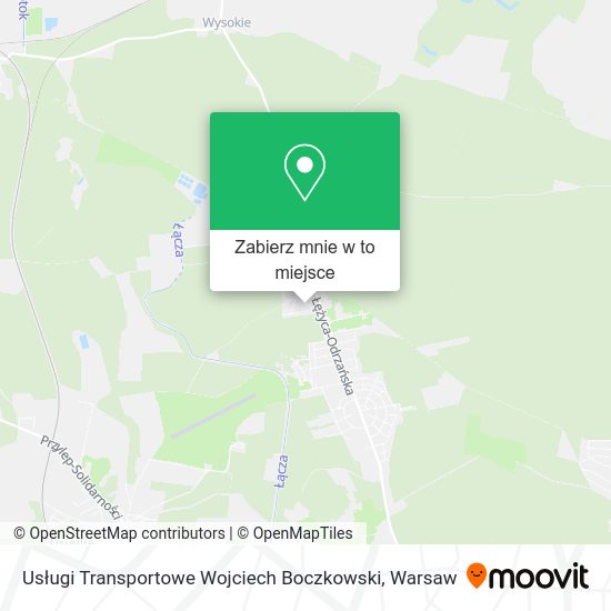 Mapa Usługi Transportowe Wojciech Boczkowski