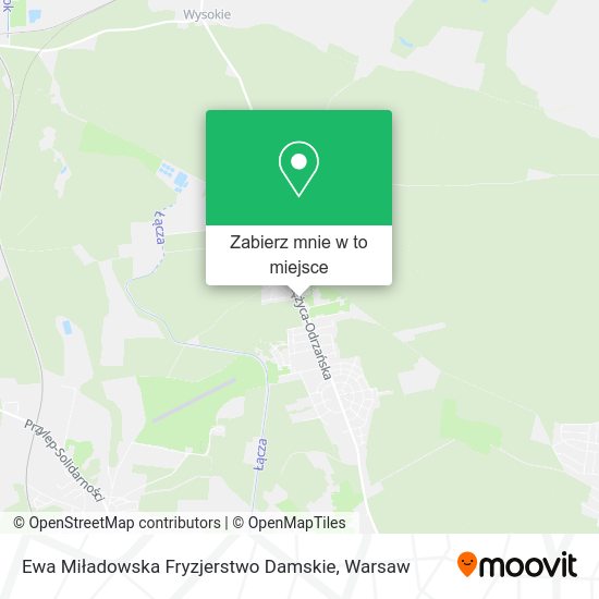 Mapa Ewa Miładowska Fryzjerstwo Damskie