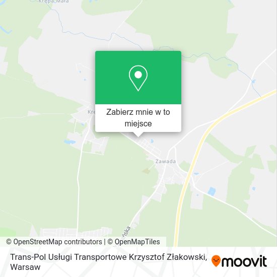 Mapa Trans-Pol Usługi Transportowe Krzysztof Złakowski