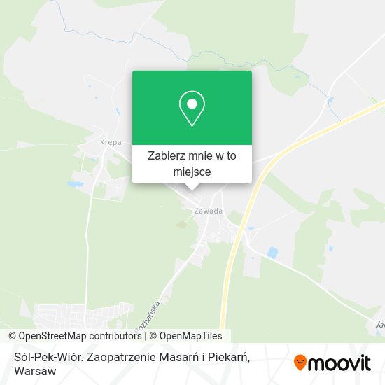 Mapa Sól-Pek-Wiór. Zaopatrzenie Masarń i Piekarń