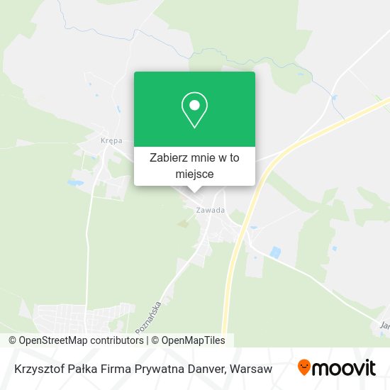 Mapa Krzysztof Pałka Firma Prywatna Danver