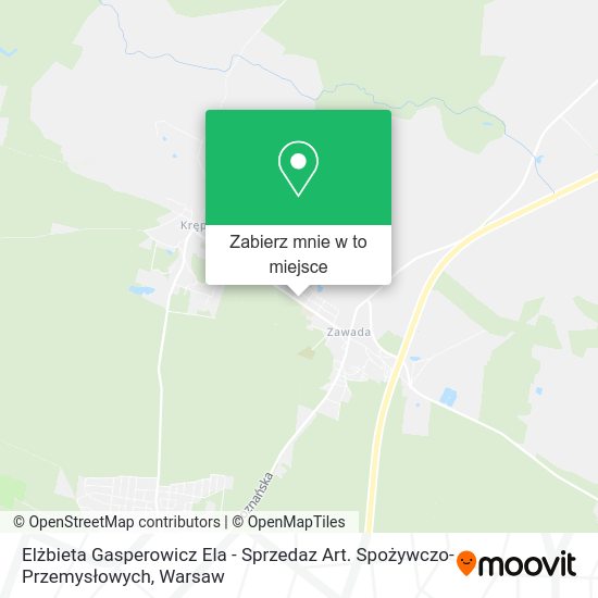 Mapa Elżbieta Gasperowicz Ela - Sprzedaz Art. Spożywczo-Przemysłowych