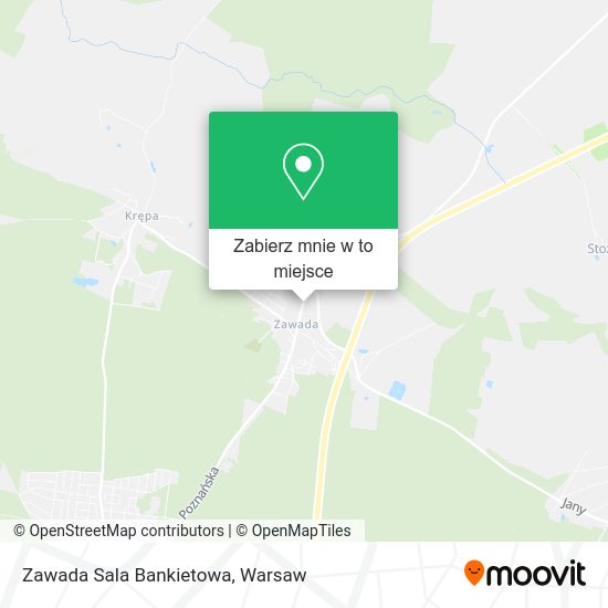 Mapa Zawada Sala Bankietowa