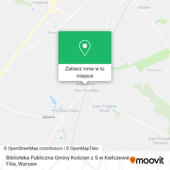 Mapa Biblioteka Publiczna Gminy Kościan z S w Kiełczewie Filia