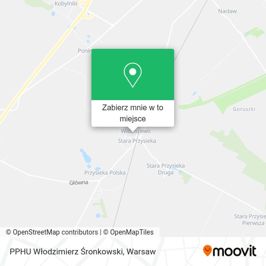 Mapa PPHU Włodzimierz Śronkowski