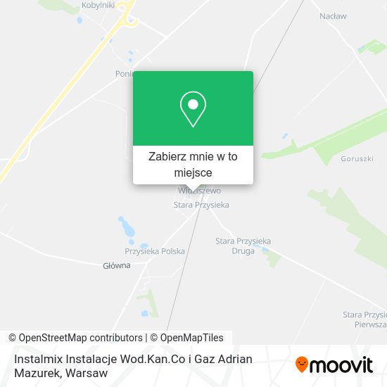 Mapa Instalmix Instalacje Wod.Kan.Co i Gaz Adrian Mazurek