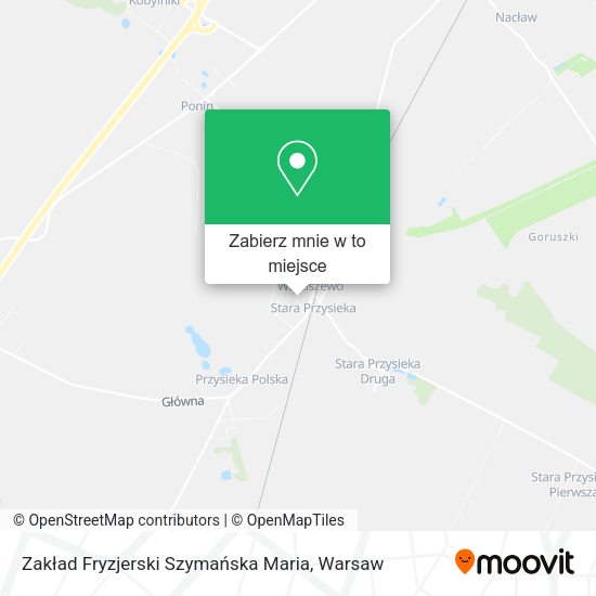 Mapa Zakład Fryzjerski Szymańska Maria