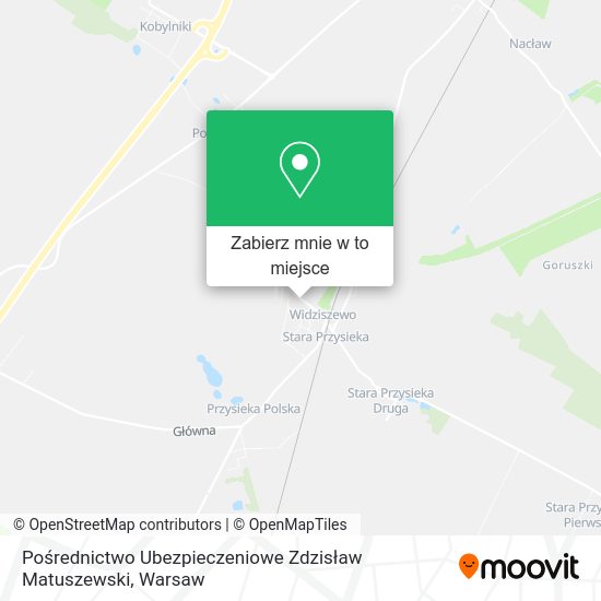 Mapa Pośrednictwo Ubezpieczeniowe Zdzisław Matuszewski