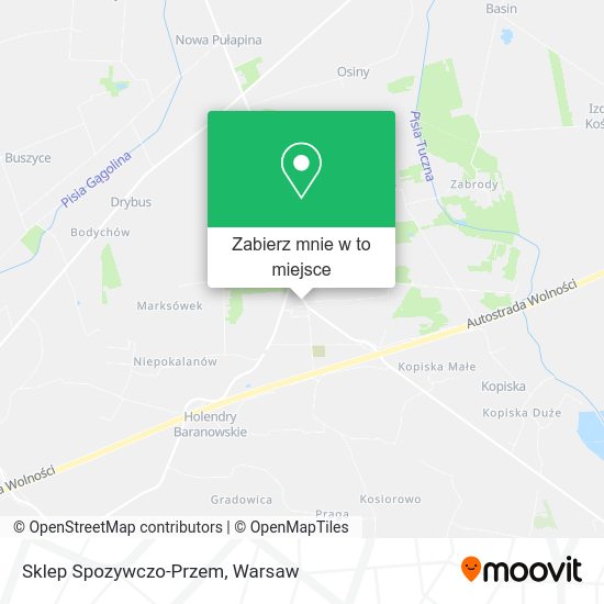 Mapa Sklep Spozywczo-Przem