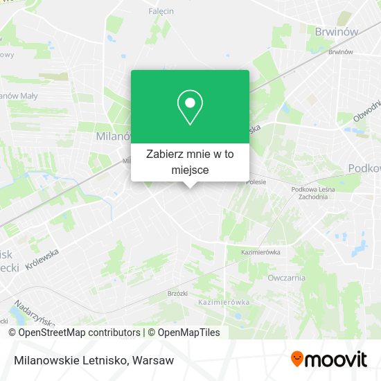 Mapa Milanowskie Letnisko