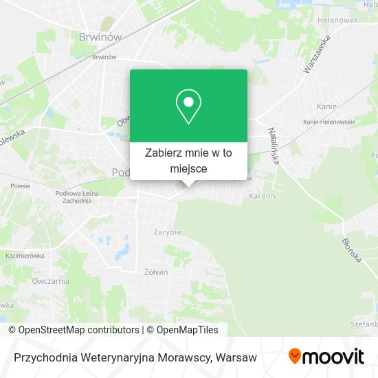 Mapa Przychodnia Weterynaryjna Morawscy