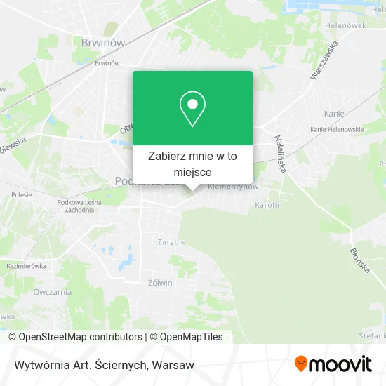 Mapa Wytwórnia Art. Ściernych