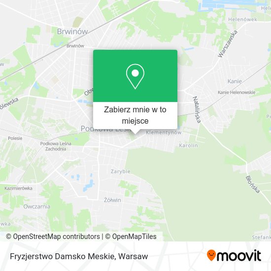 Mapa Fryzjerstwo Damsko Meskie