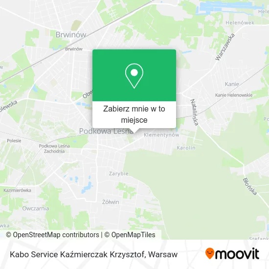 Mapa Kabo Service Kaźmierczak Krzysztof
