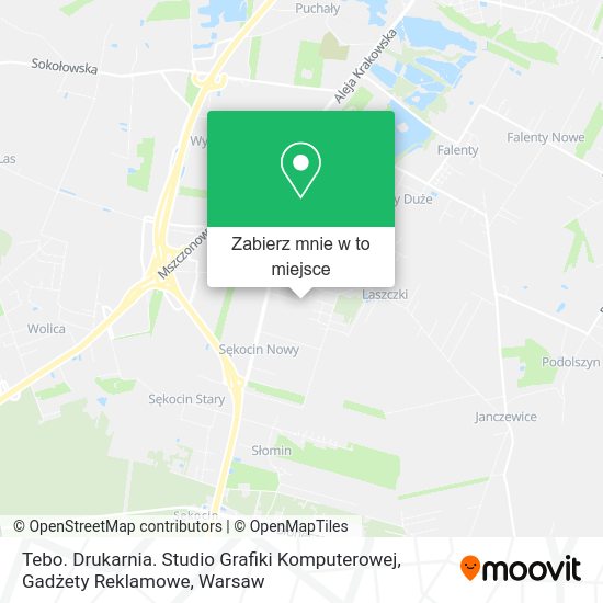 Mapa Tebo. Drukarnia. Studio Grafiki Komputerowej, Gadżety Reklamowe