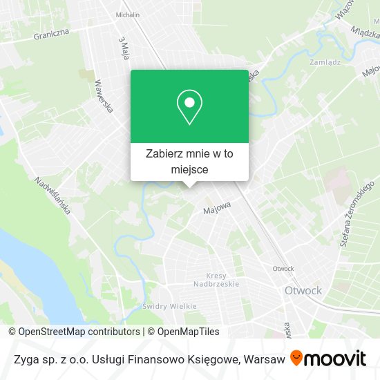 Mapa Zyga sp. z o.o. Usługi Finansowo Księgowe