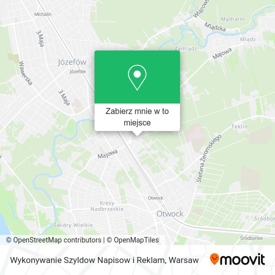 Mapa Wykonywanie Szyldow Napisow i Reklam