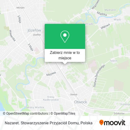 Mapa Nazaret. Stowarzyszenie Przyjaciół Domu