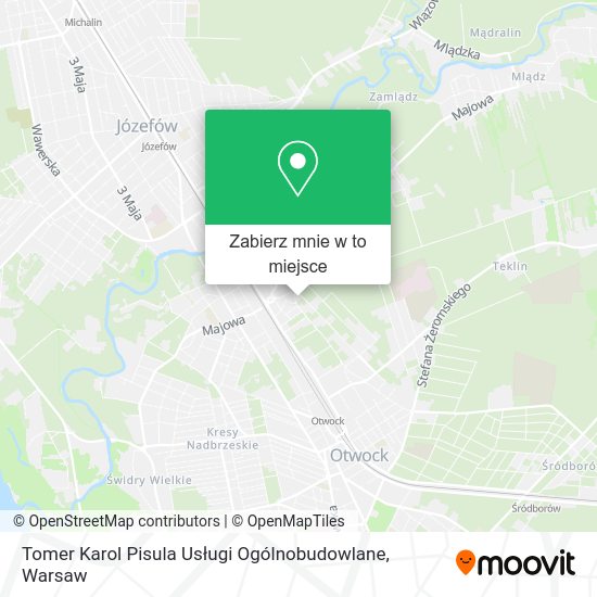 Mapa Tomer Karol Pisula Usługi Ogólnobudowlane