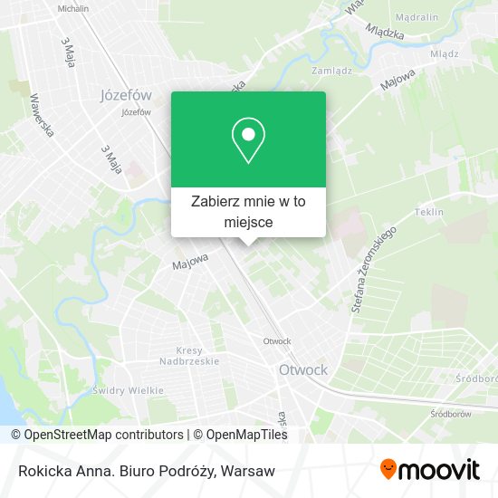 Mapa Rokicka Anna. Biuro Podróży