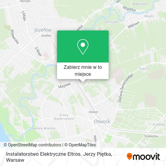 Mapa Instalatorstwo Elektryczne Eltros. Jerzy Piętka