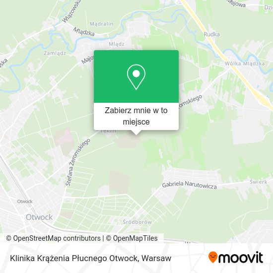 Mapa Klinika Krążenia Płucnego Otwock