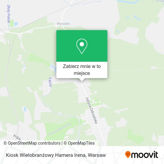 Mapa Kiosk Wielobranżowy Hamera Irena