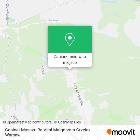 Mapa Gabinet Masażu Re-Vital Małgorzata Grzelak