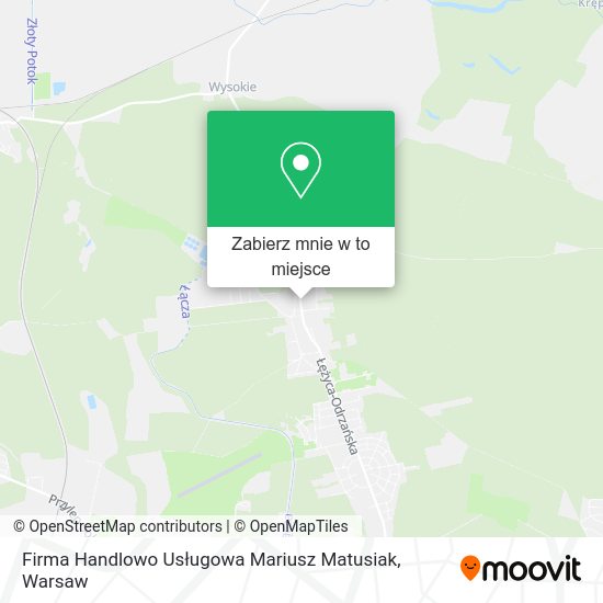 Mapa Firma Handlowo Usługowa Mariusz Matusiak