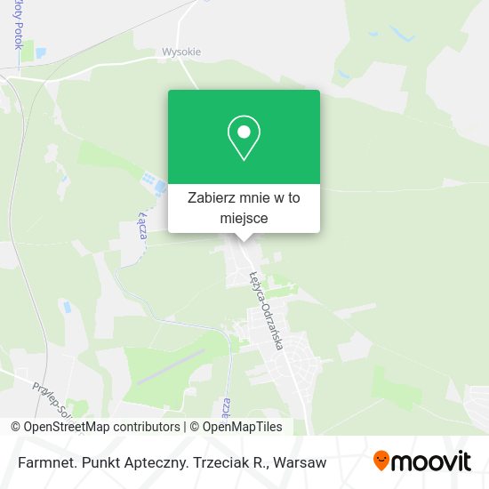 Mapa Farmnet. Punkt Apteczny. Trzeciak R.