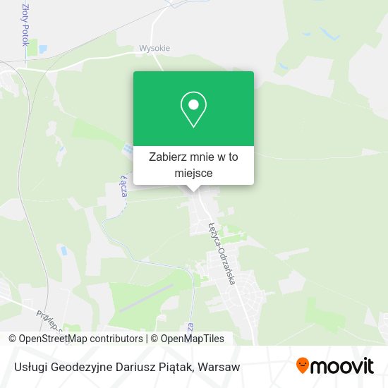 Mapa Usługi Geodezyjne Dariusz Piątak