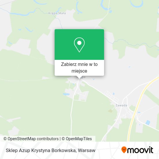 Mapa Sklep Azup Krystyna Borkowska