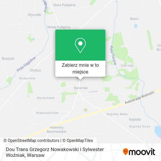 Mapa Dou Trans Grzegorz Nowakowski i Sylwester Woźniak