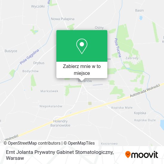 Mapa Ernt Jolanta Prywatny Gabinet Stomatologiczny